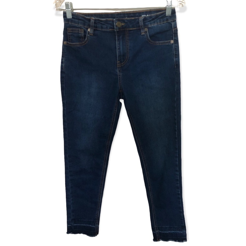 Saint Laurent D03 SK LW raw hem skinny jeans pants